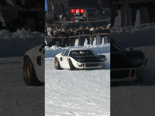 Ford GT having fun on the ICE.