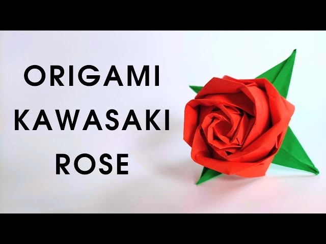 Origami KAWASAKI ROSE | How to make a paper rose