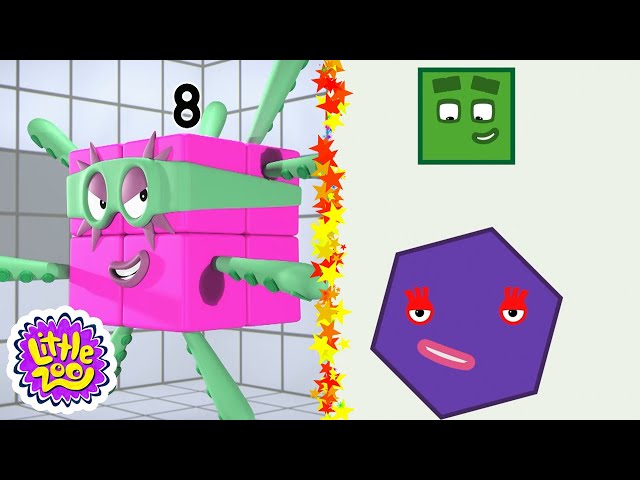 2D and 3D Blocks 🔢 | Daring Dimensions with the Numberblocks | Learn to Count | Numberblocks