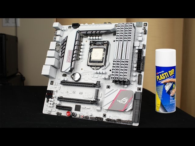PAINT A MOTHERBOARD (PLASTIDIP) - GUIDE