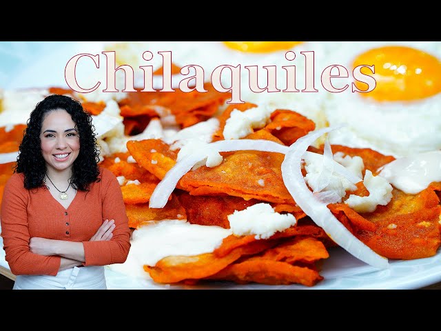 Authentic Mexican RED CHILAQUILES | Mexican BREAKFAST | EASY AND CLASSIC Mexican recipe