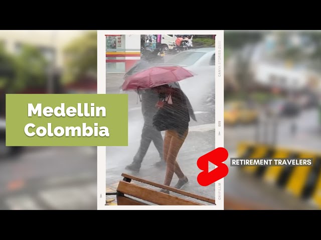 Medellin Colombia BAD DAY Water Splash!!! | Retirement Travelers #shorts
