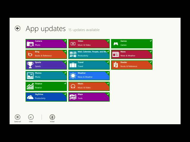 How to update items in the Store in Windows 8