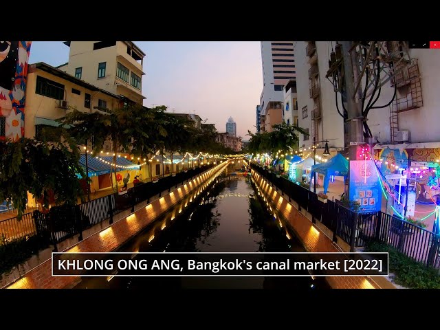 [4K] KHLONG ONG ANG BANGKOK'CANAL WALKING STREET ( QUIET NIGHT )