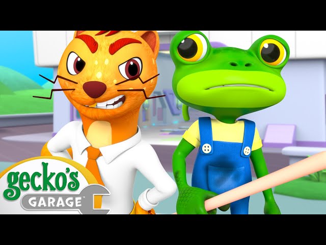 Weasel's Slippery Surprise | Gecko's Garage | Cartoons For Kids | Toddler Fun Learning