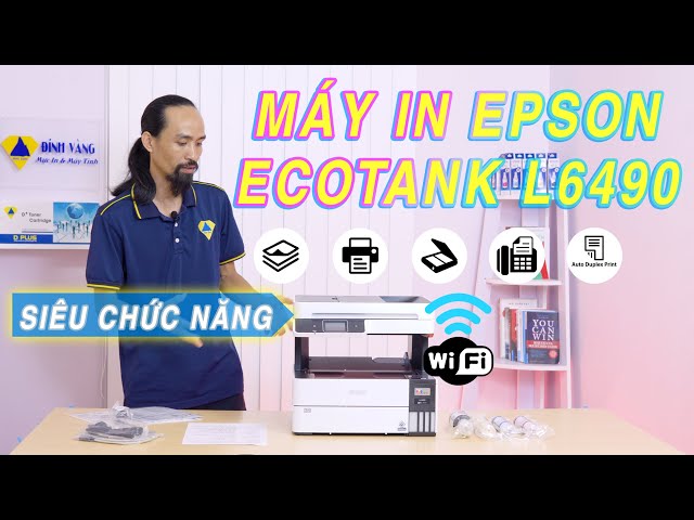 Đánh giá chi tiết máy in màu Epson EcoTank L6490 với tính năng In 2 mặt, Scan, Copy, LAN & Wifi, ADF