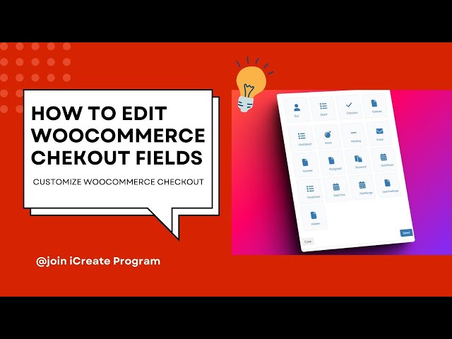 How to Add or Edit the WooCommerce Checkout Form Fields | WooCommerce Easy Checkout Field Editor