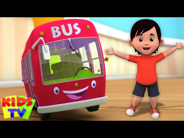 Wheels On The Bus, बस के पहिए घूमे गोल गोल, Bus Song, Hindi Rhymes by Kids Tv India
