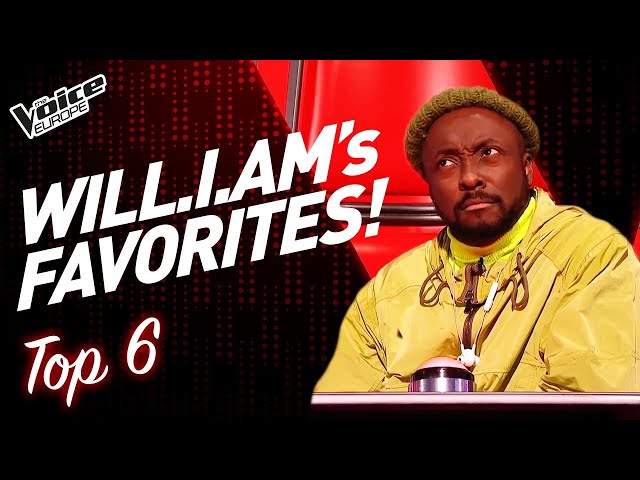 WILL.I.AM's Favorite Blind Auditions on The Voice Kids! | TOP 6