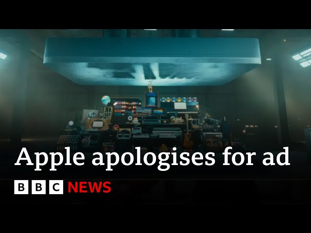 Apple apologises after iPad advert backlash | BBC News