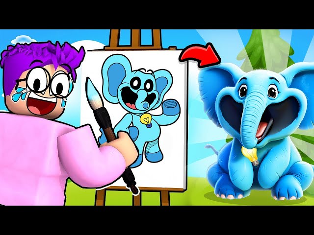 GUESS MY DRAWING Picture Game CHALLENGE In ROBLOX DOODLE TRANSFORM!? (SMILING CRITTERS!)