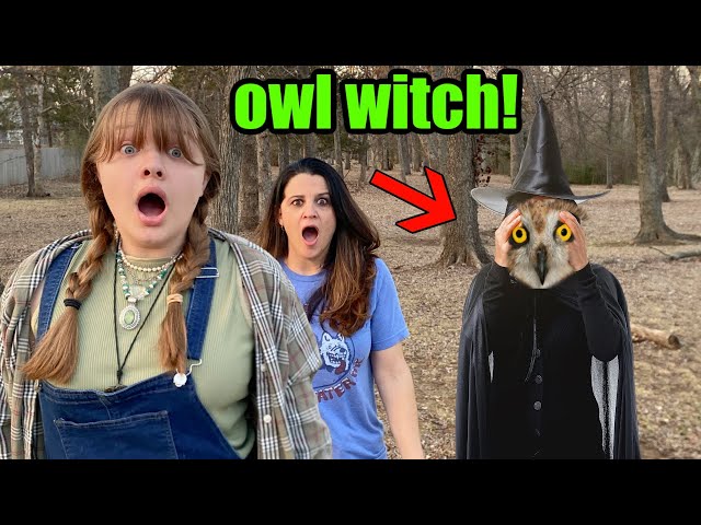 We SAW an OWL WITCH in the WOODS?! THE LEGEND of THE OWL WITCH😵