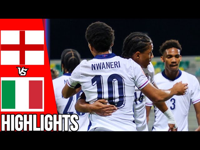 England vs Italy | All Goals & Highlights | U17 European Championship Quarter Final | 30/05/24