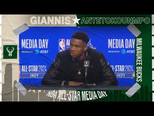 Giannis calls Dame 'All-time GREAT' & chemistry as All-Star teammates | 2024 NBA All-Star Media Day