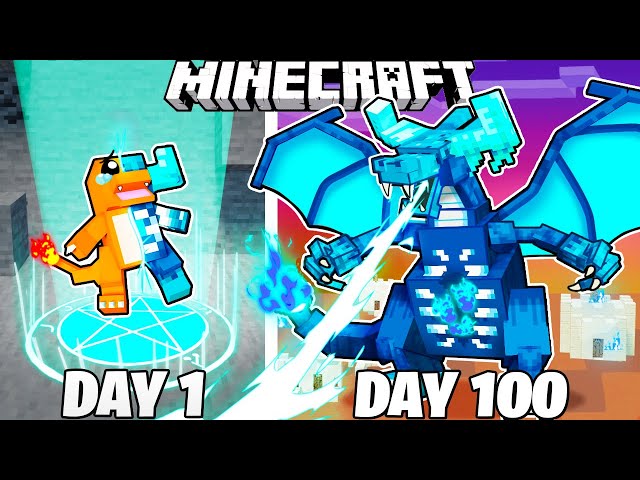 I Survived 100 Days as a WARDEN POKEMON in Minecraft!
