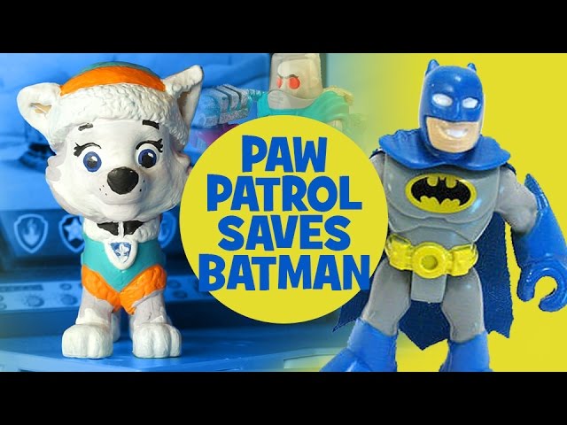 Paw Patrol Story: Everest Saves Imaginext Batman by KidCity