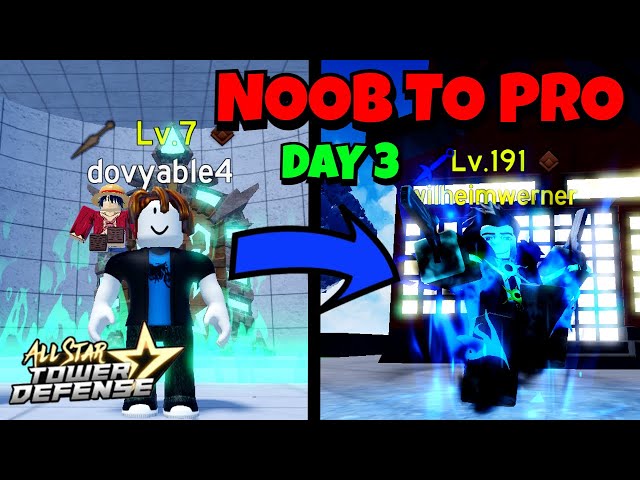 ASTD Noob to Pro Day 3 World 2 | All Star Tower Defense Roblox