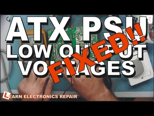 ATX PSU 5V STANDBY OK, OUTPUT VOLTAGES LOW - FIXED!  LER #109