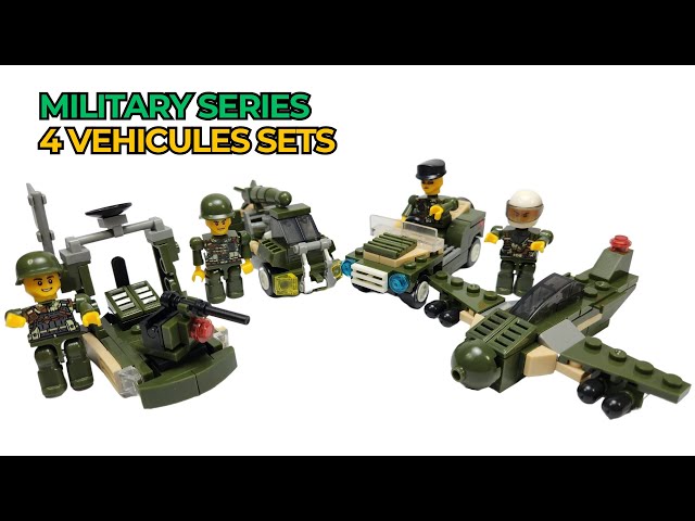 LEGO Battle Series Peiz Blocks All Four Set LEGO Speed Build (NON-LEGO)