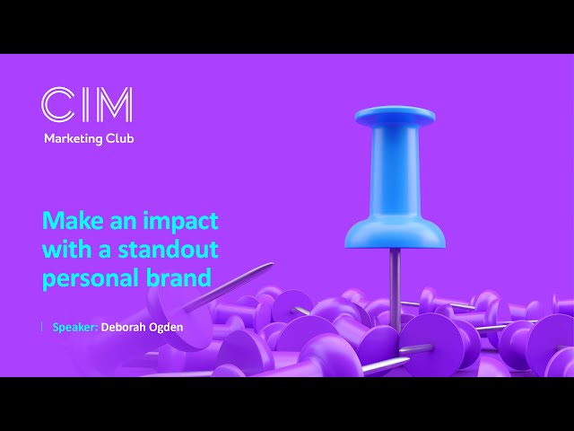 Make an impact with a standout personal brand