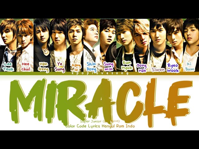 Super Junior (슈퍼 주니어) Miracle Color Code Lyrics Hangul Rom INDO TRANS