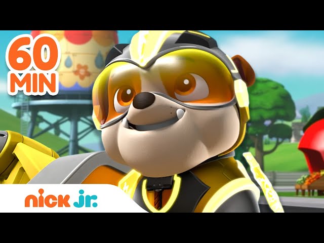 PAW Patrol Mighty Rubble Uses Charged Up Power! ⚡️ | 1 Hour Compilation | Nick Jr.