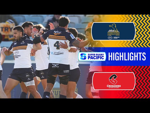 HIGHLIGHTS | BRUMBIES v CRUSADERS | Super Rugby Pacific 2024 | Round 13