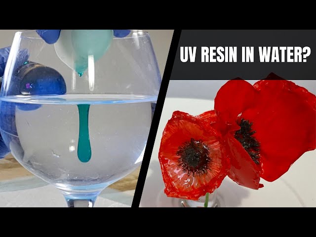 UV Resin in WATER? New Resin Technique - Creating Resin Flowers in Water!
