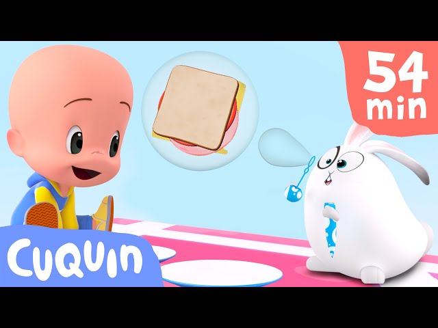Bubble picnic 🥪🥕 Learn about food and colors with Cuquin | Educational videos for children