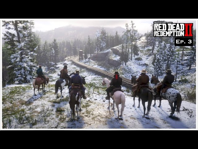 Red Dead Redemption 2 Playthrough (PS5 1080p) - EP 3 Train Robbery and the New Camp