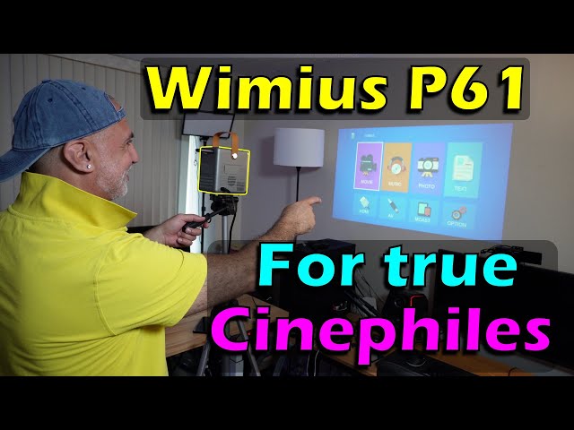 WIMIUS P61 Video projector review, best settings for the best picture & image test