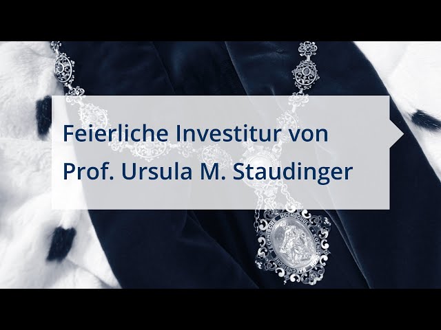 Feierliche Investitur Prof. Ursula M. Staudinger – TU Dresden 21.09.2020