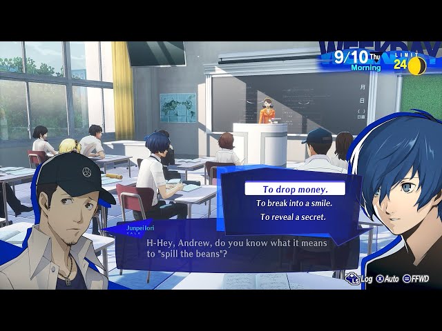 10th Sep: What it means to "Spill the Beans" | Persona 3 Reload
