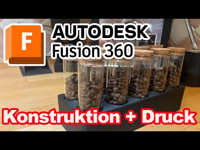 Projekt Konstruktion + 3D Druck Fusion 360   HD 1080p