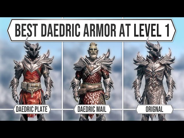 Skyrim Get The Best Daedric Armor at level 1!