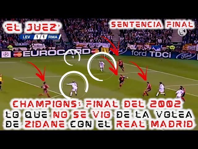 💥¡#ELJUEZ AL #REALMADRID!💥 Lo que NO SE VIO de la VOLEA de #ZIDANE en la FINAL de #CHAMPIONS 2002 🤯