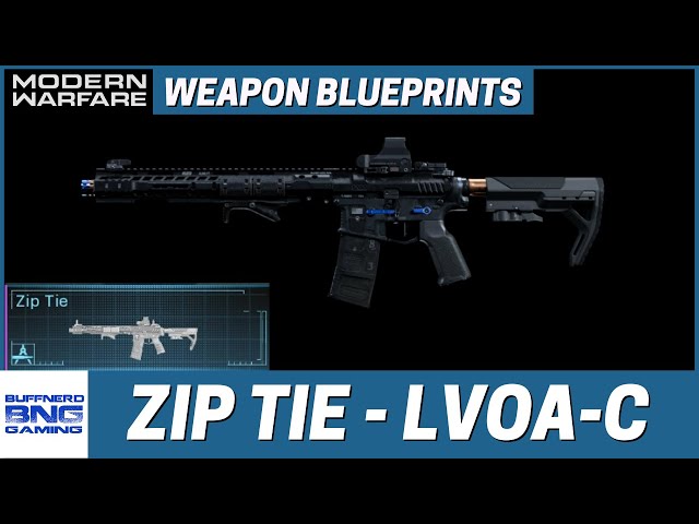 Zip Tie M4A1 Weapon Blueprint  - Call Of Duty Modern Warfare