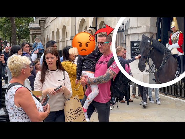 Tourists vs a Karen! Leave the Horse Alone