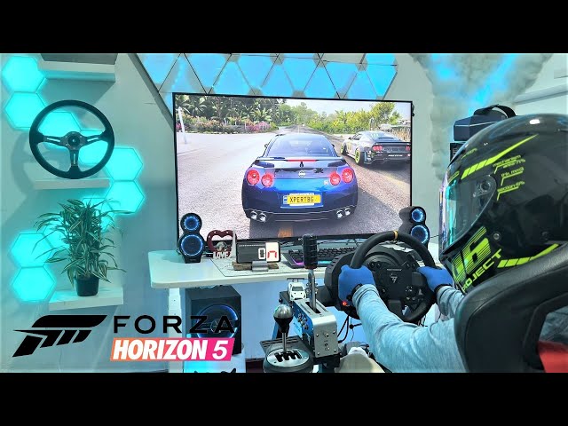 Nissan GT-R R35 Black Edition - Forza Horizon 5 | Thrustmaster TX Steering Wheel Gameplay