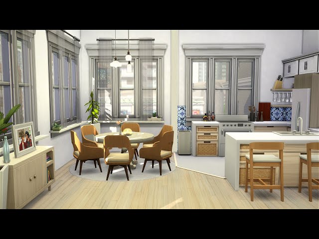 17 CULPEPPER HOUSE APARTMENT + STORY 🌆 SIMS 4 SPEED BUILD STOP MOTION (NO CC)