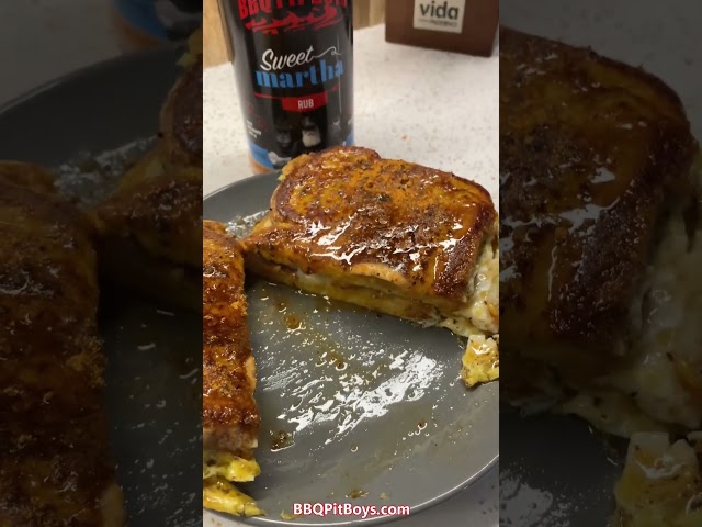 Start your day with Martha's Cheddar French Toast and Maple Syrup #bbqpitboys #food #recipes