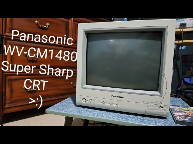What a magnificent set: Panasonic WV-CM1480 CRT Video Monitor Overview