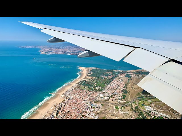 PERFECT Landing – EuroAtlantic Boeing 777-243ER Landing Lisbon Portugal – CS-TSW