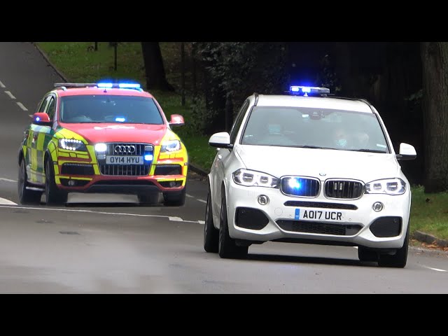 THE COOLEST AMBULANCES? - Unmarked BMW & AUDI + Police cars responding