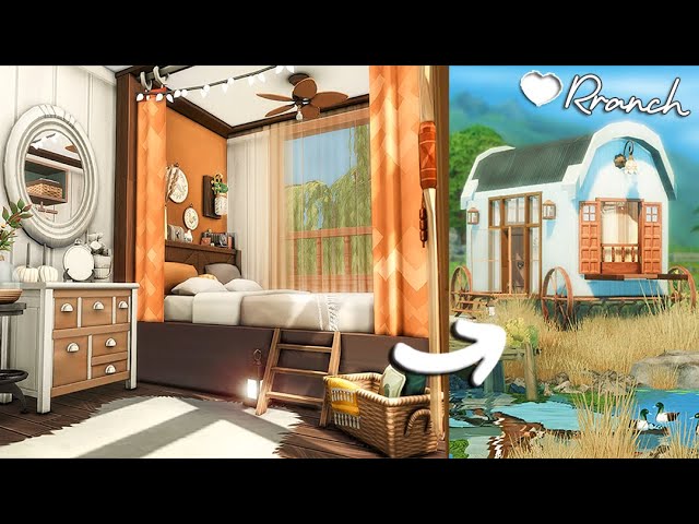 🦄🤍Llama Ranch 50x40 | No CC | Stop Motion Build | Sims 4 + Cottage Living