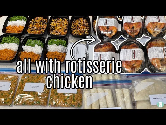 Meal Prep with Rotisserie Chicken
