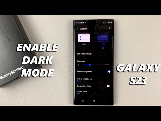 How To Enable Dark Mode On Samsung Galaxy S23, S23+ and S23 Ultra