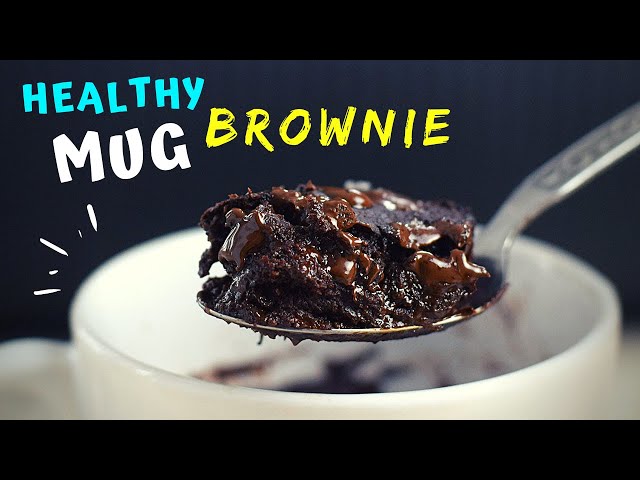 1 Minute Brownie in a Mug (HEALTHY and FUDGY!)