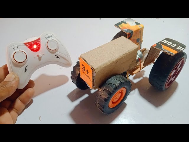 How to make mini tractor at home / Science project / Mini tractor gair box