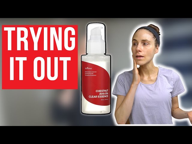 Trying Isntree Chestnut AHA | Skincare Vlog